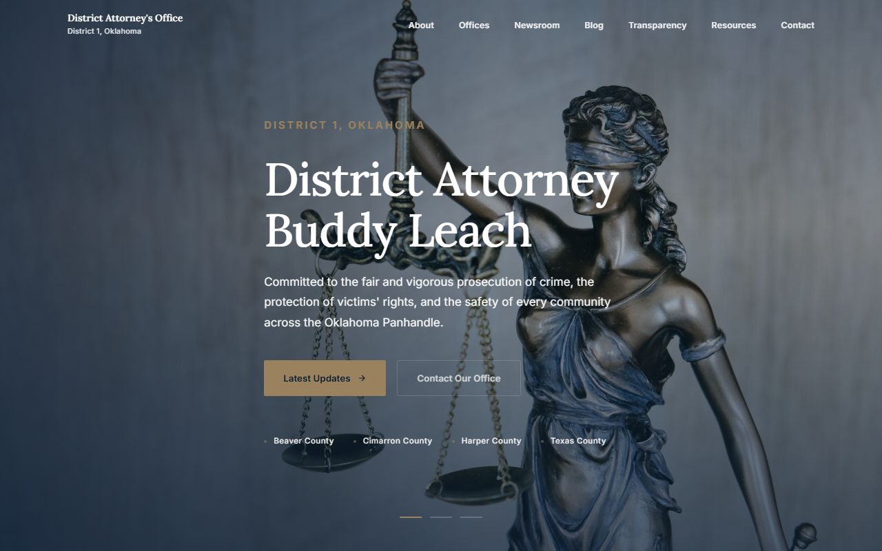 Cimarron County court records after arrest District Attorney District 1